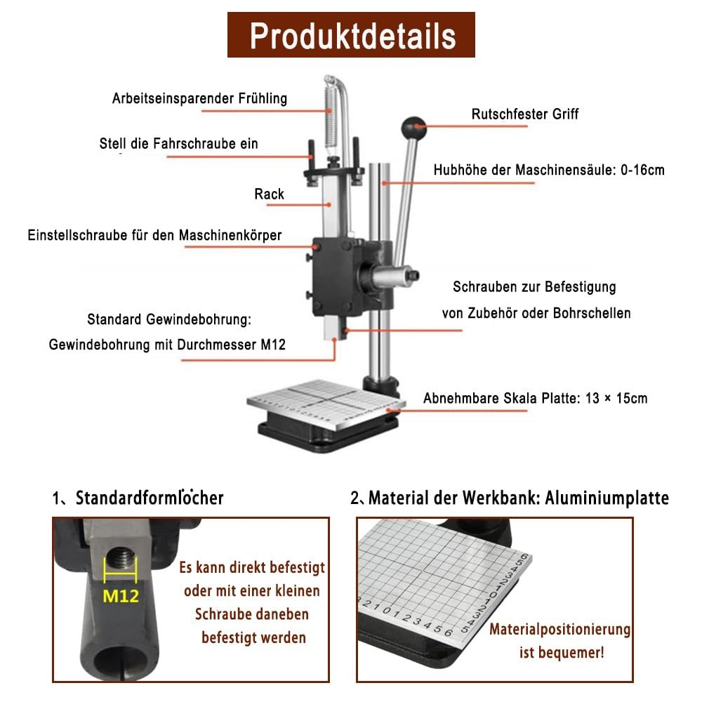 Heavy Duty Leather Hole Punch Press Hand Rivet Snap Button Machine Kit