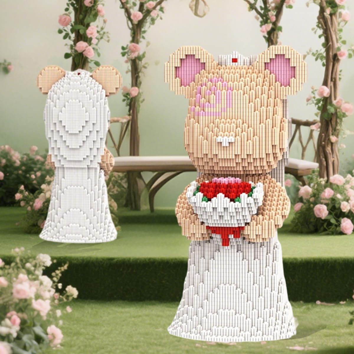 Wedding Bear Micro Blocks Gift Set 2950pcs DIY Model Toy for Adults