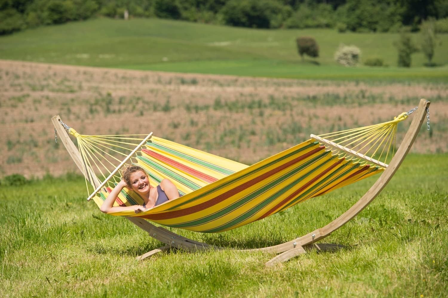 Vanilla Weatherproof Spreader Bar Hammock – 1 Person, Eco-Friendly & Durable