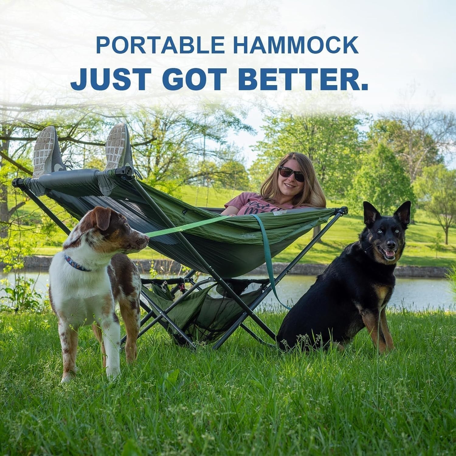 Camping Hammock with Mosquito Net - 290x140cm - 300kg Capacity - Complete Kit