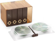 120 Disc CD DVD Storage Case Stackable Plastic Organizer Box Coffee