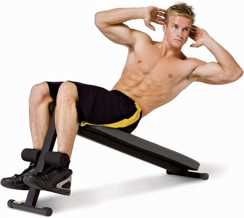 Fixed Decline Ab Bench Core Trainer 20° Slanted Home Workout