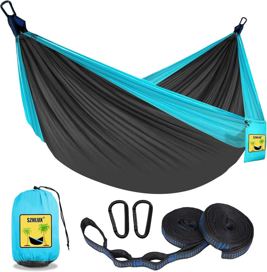 Camping Hammock with Tree Straps – 500lb Capacity, Portable & Lightweight