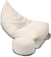 Bean Bag Chair with Footstool – Soft, Washable Lounger for Home & Office Ask