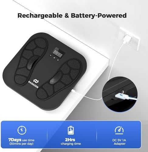 EMS TENS Foot Massager 10 Modes 20 Intensities Plantar Fasciitis Relief