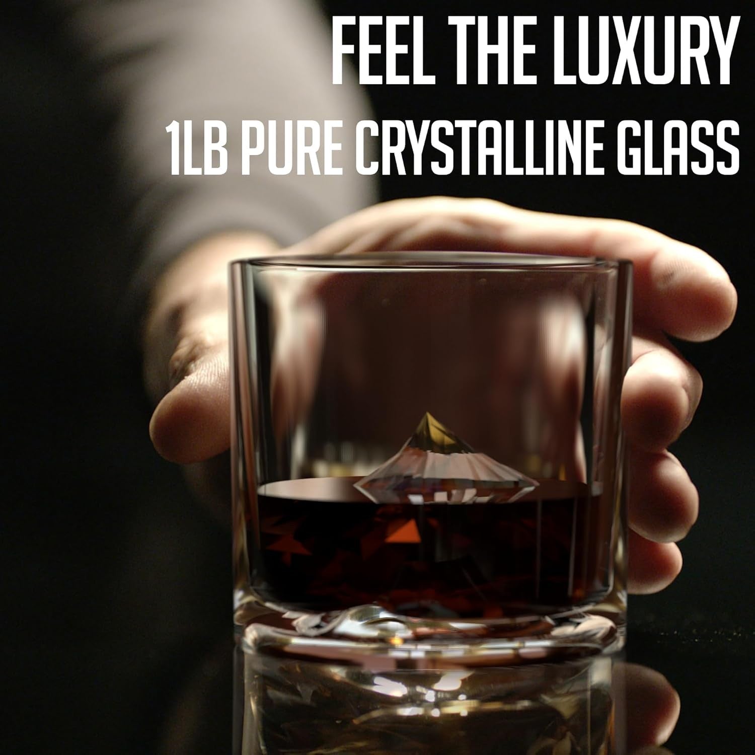 Everest Mountain Whiskey Glasses Set of 2 – 270ml Freeze-Chill Crystal Tumblers