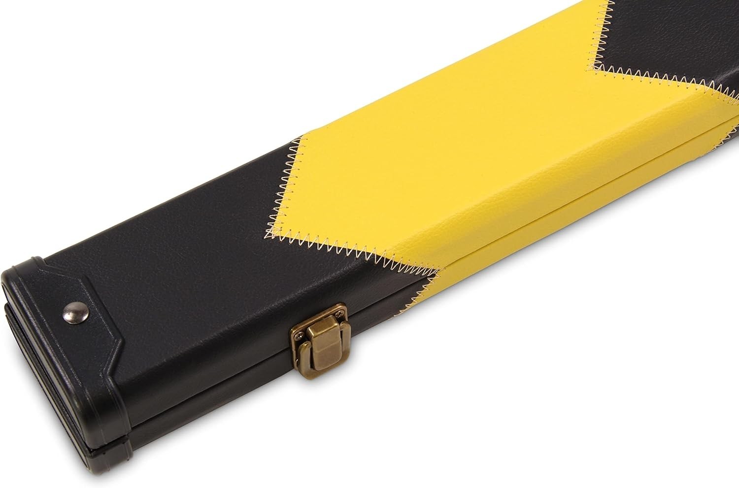 Yellow Hard Cue Case Snooker Pool 2 Piece Centre Joint Protective