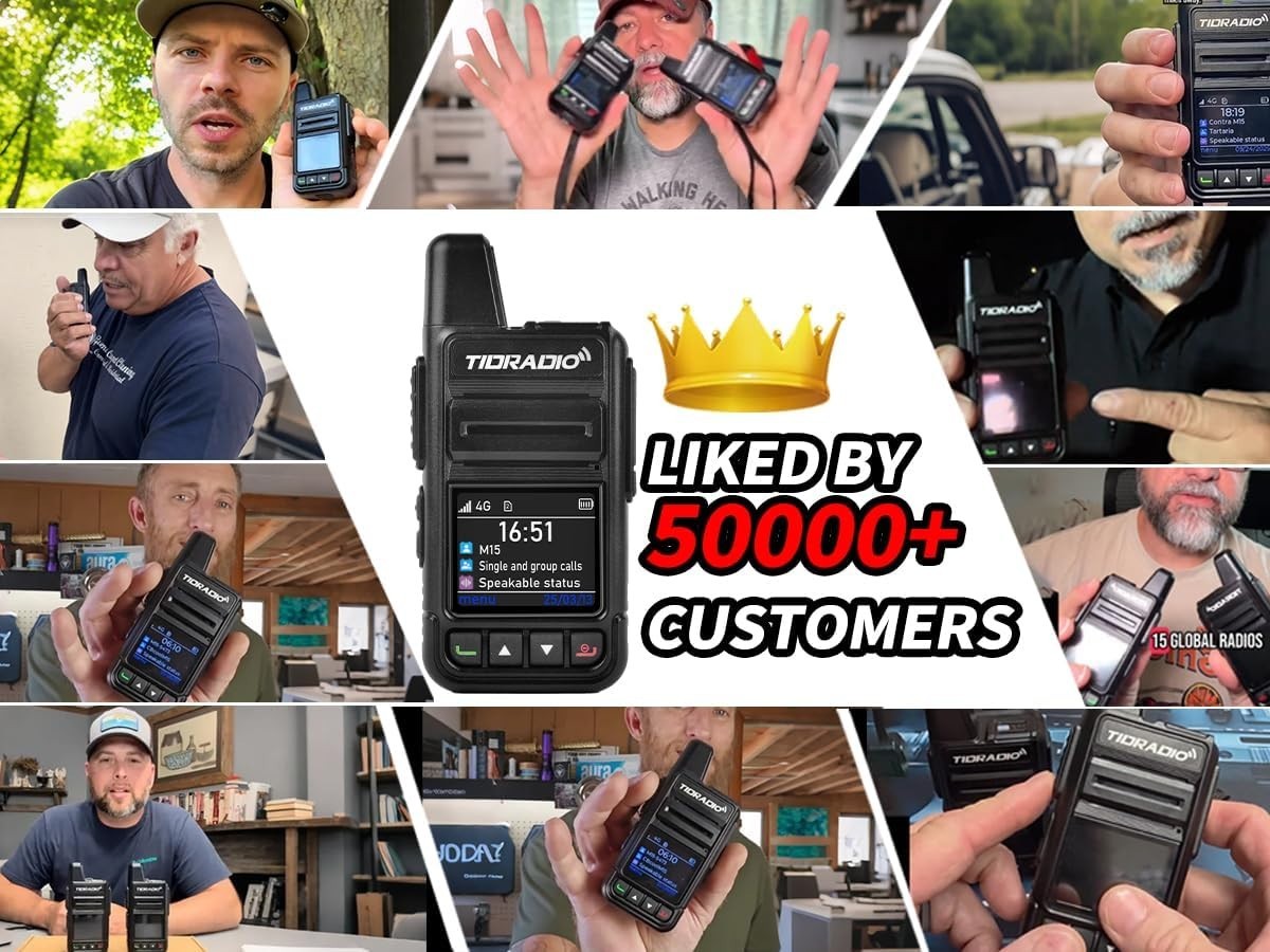 4G LTE POC Walkie Talkies 4 Pack Unlimited Range SIM Data Included