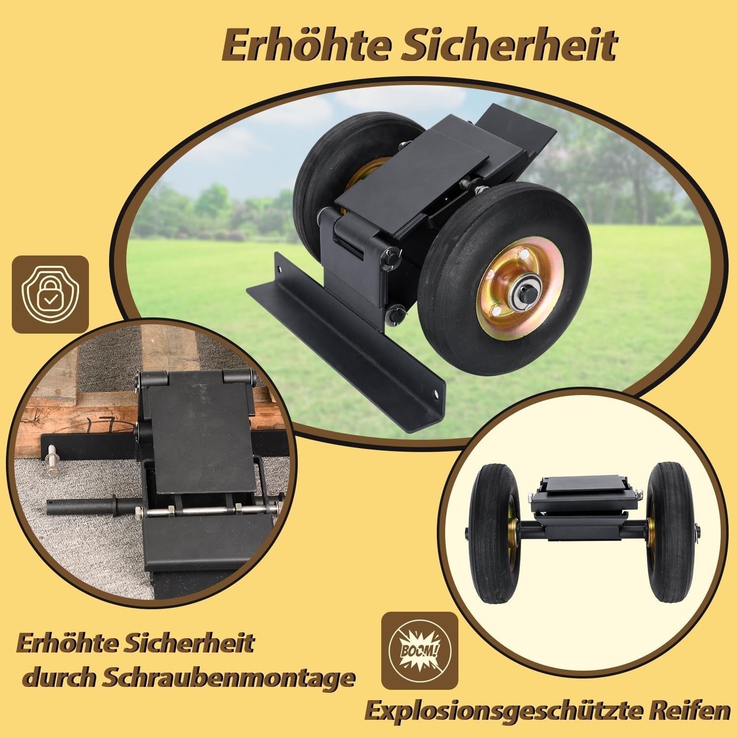 Chicken Coop Wheels Kit Heavy Duty Tractor Mover Lift System