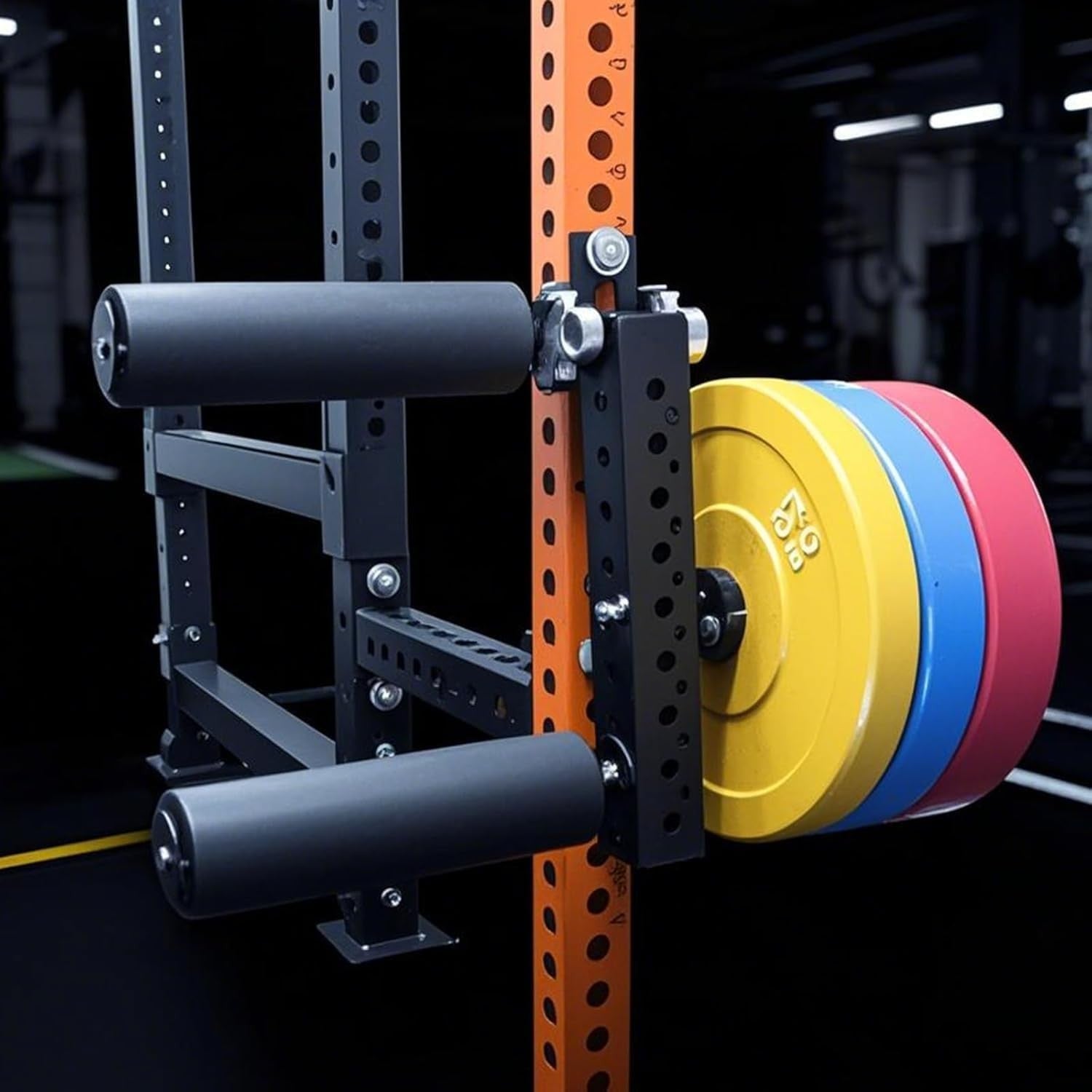 Leg Extension Curl Attachment Rack Mount Squat Roller Trainer