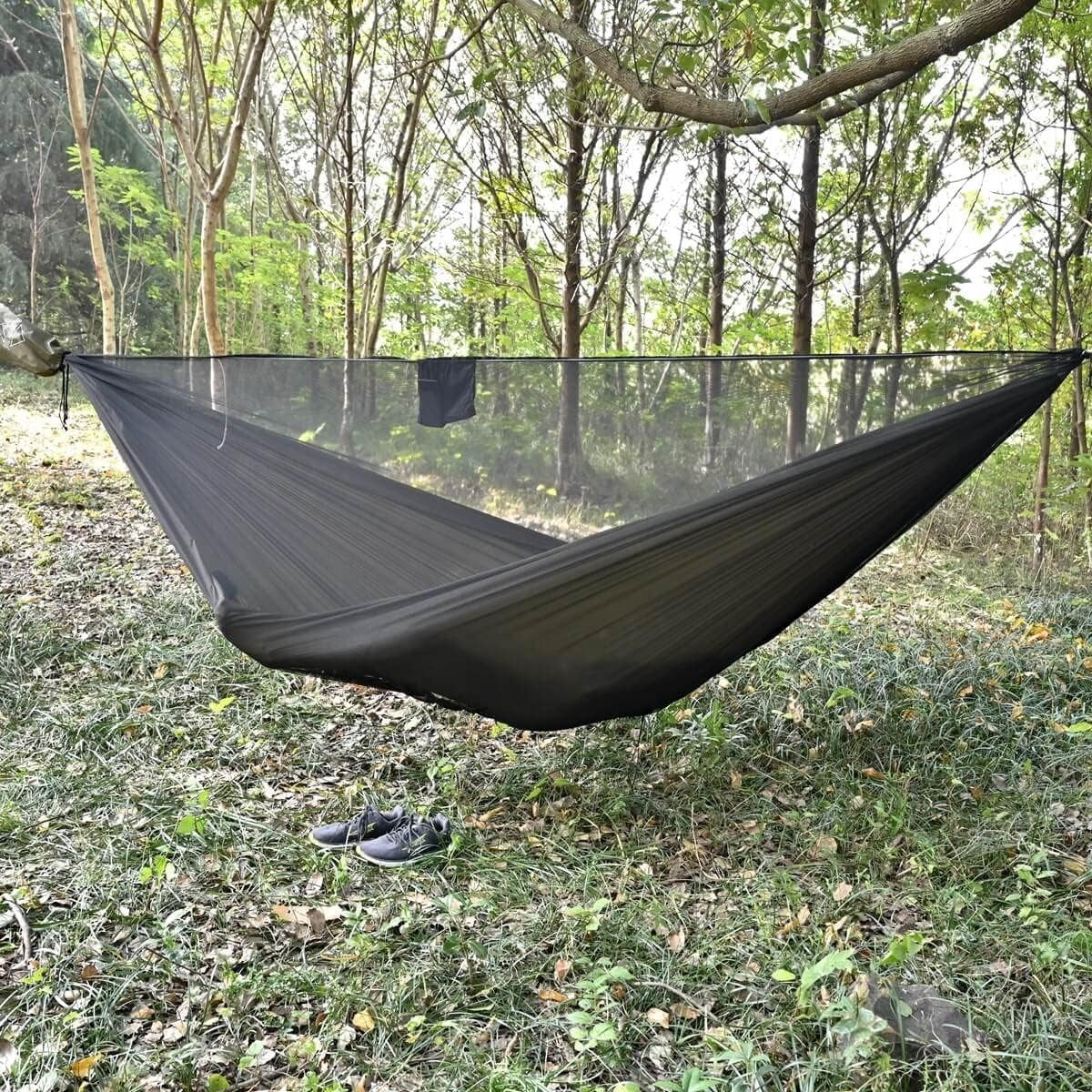 Camping Hammock w/ Mosquito Net 500lbs 11FT | Lightweight, Ripstop Nylon