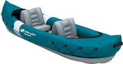 2 Person Inflatable Kayak Canoe PVC Boat w/ Adjustable Seats