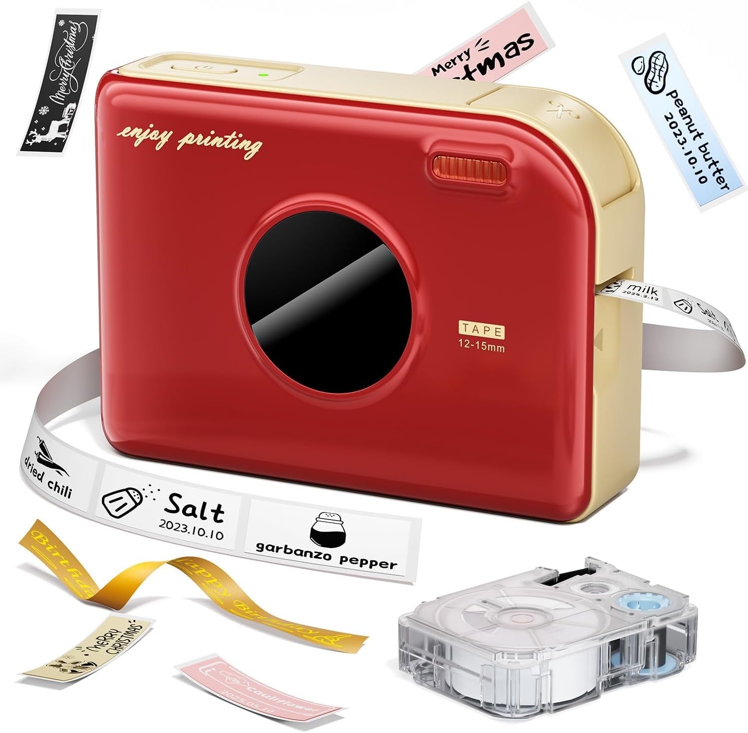 Mini Bluetooth Label Printer Portable Thermal Sticker Maker for Home Office