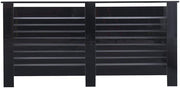 Black High Gloss Radiator Cover MDF Cabinet | XL Modern Decorative Heater Guard