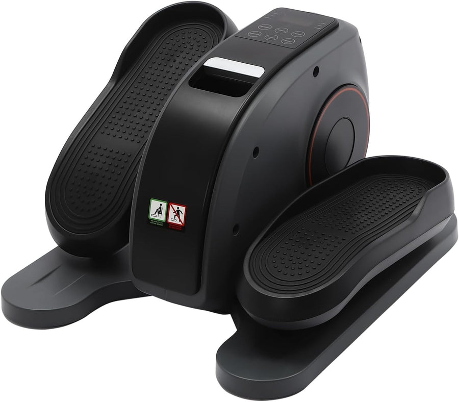 Under Desk Elliptical Trainer Quiet Electric Pedal Exerciser Auto Manual