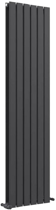 Tall Anthracite Vertical Radiator 1800x456mm Double Panel Slim Bathroom Kitchen