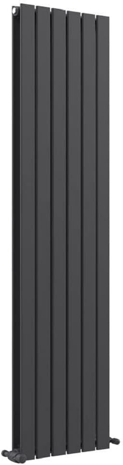 Tall Anthracite Vertical Radiator 1800x456mm Double Panel Slim Bathroom Kitchen