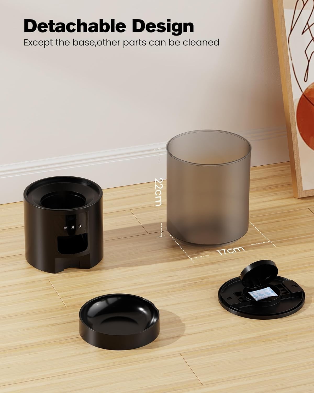 Smart WiFi Automatic Pet Feeder 6L App Control Food Dispenser Timer