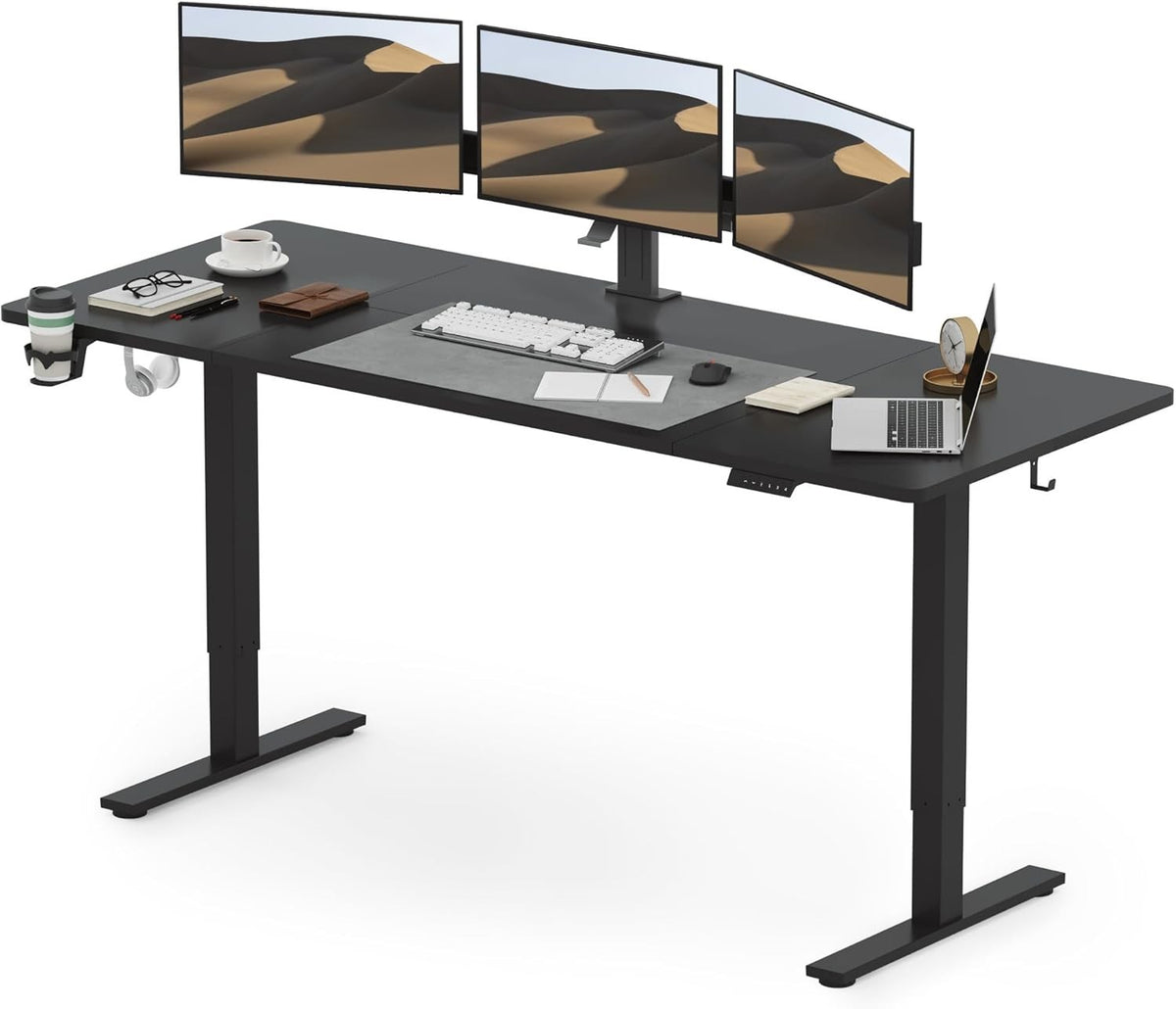 Large Electric Standing Desk 200x80cm Sit Stand Desk for Home Office