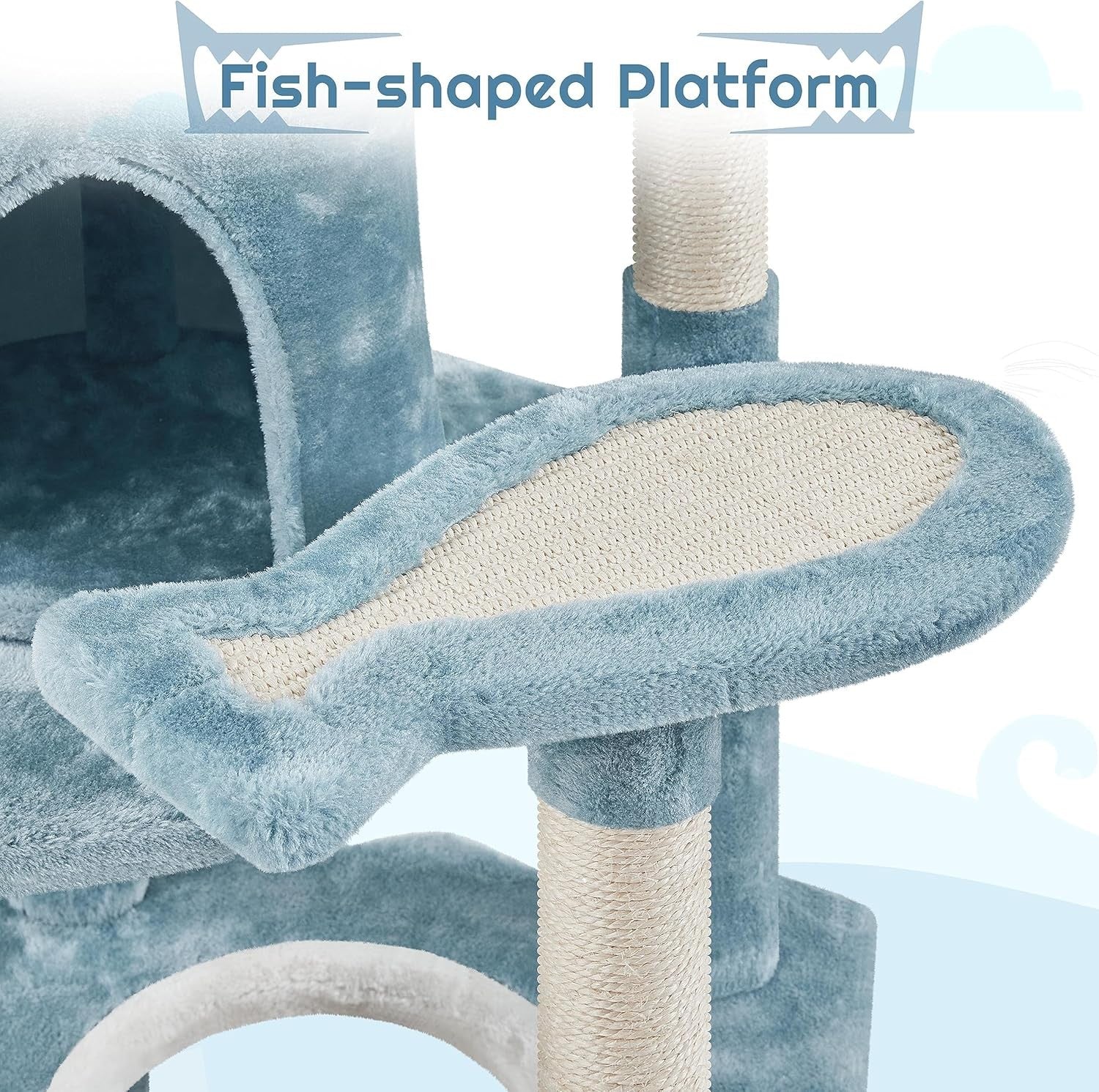 Large Cat Tree Tower 155cm Multi Level Scratching Post Condo Play Centre