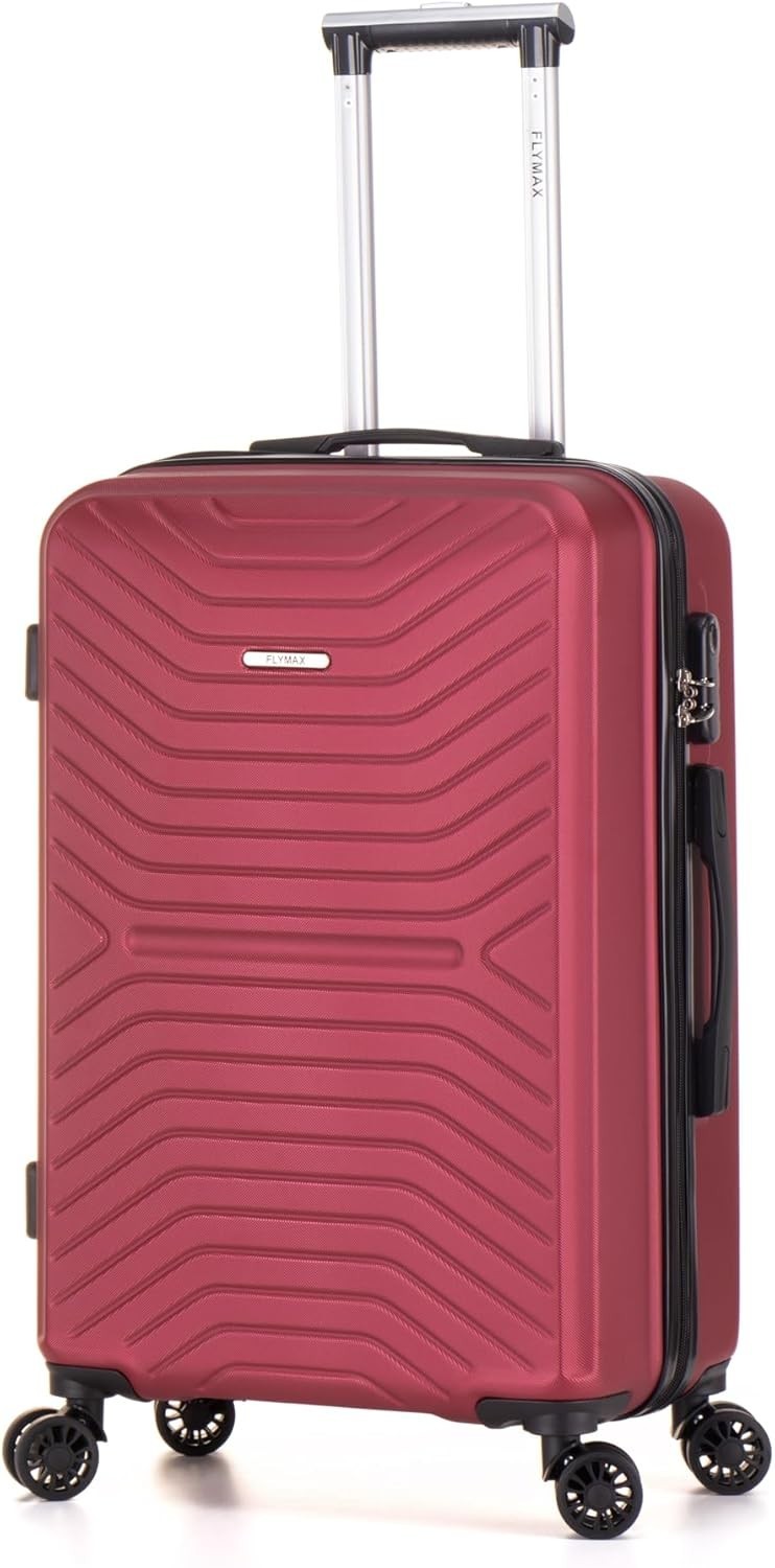 24'' Medium Check In Suitcase Hard Shell ABS 4 Spinner Wheels Lock 68L