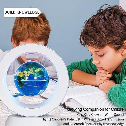 Constellation Floating Globe Bluetooth Speaker, Spinning Levitating Lamp