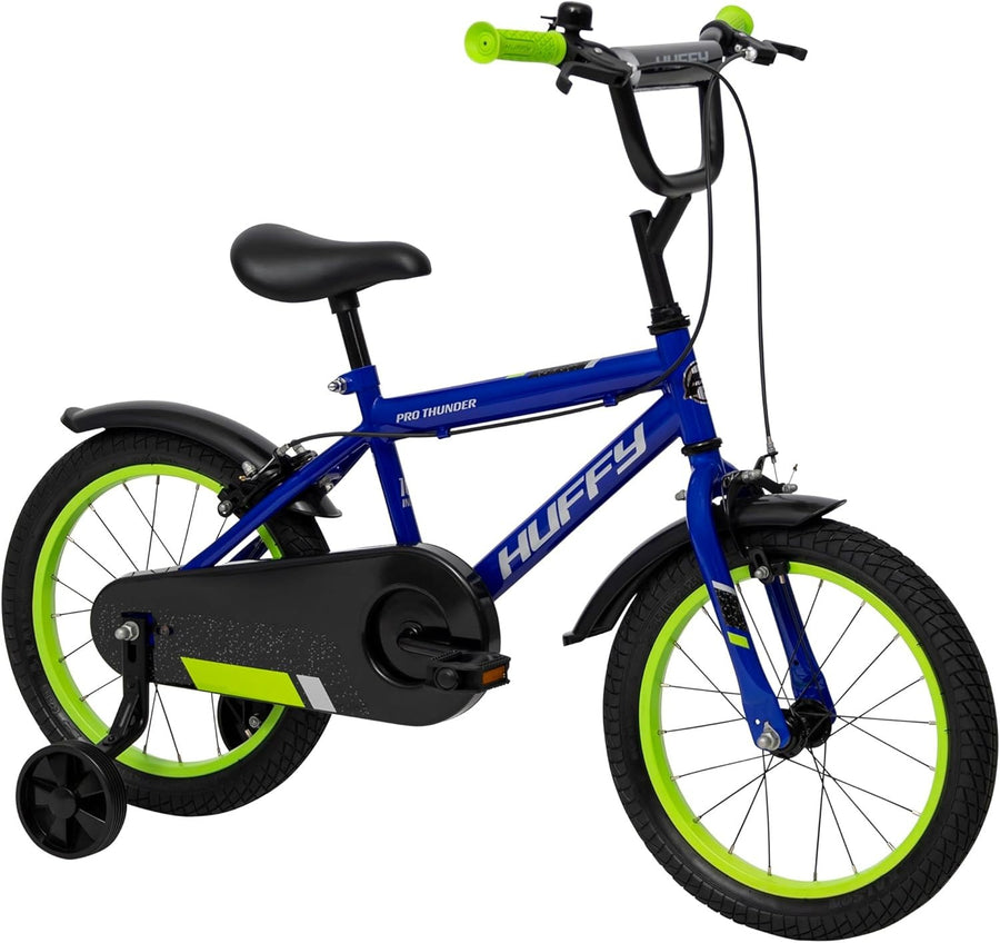 16 Inch Kids Bike with Stabilisers Caliper Brakes Blue Bicycle Age 5-7
