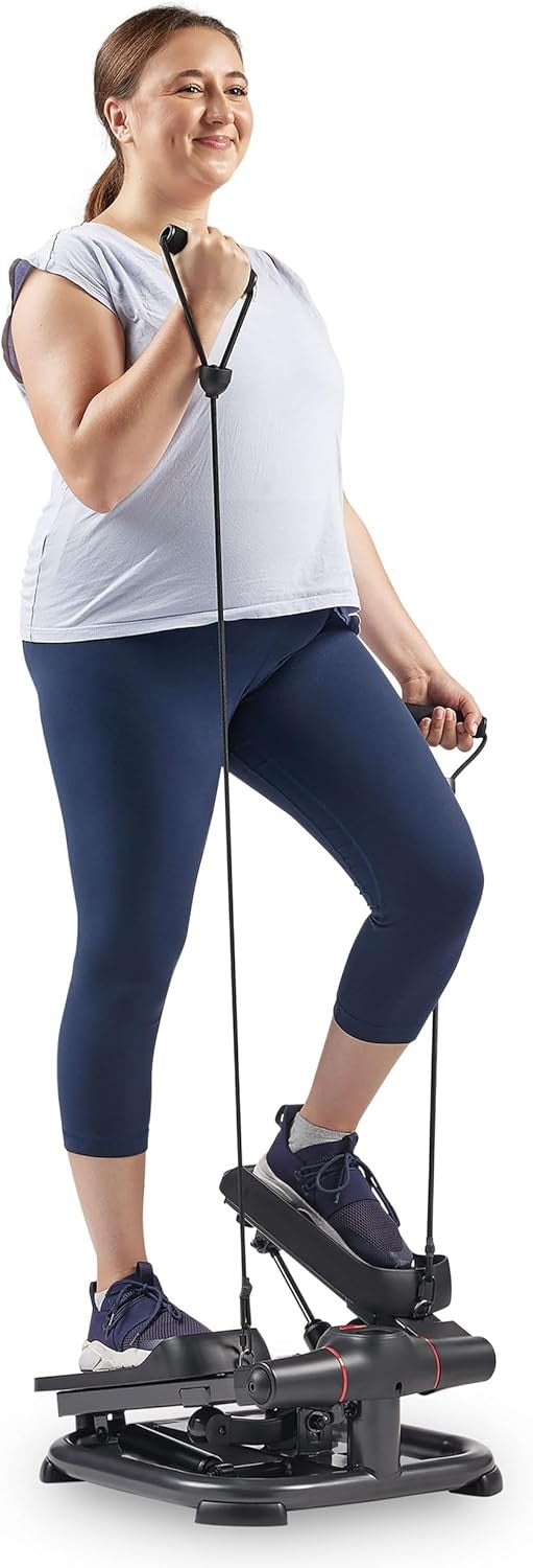 Heavy Duty Mini Stepper Cardio Trainer Twist Motion Resistance Bands