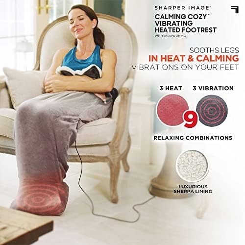 Electric Heated Sherpa Wrap with Massaging Vibrating Foot Bed