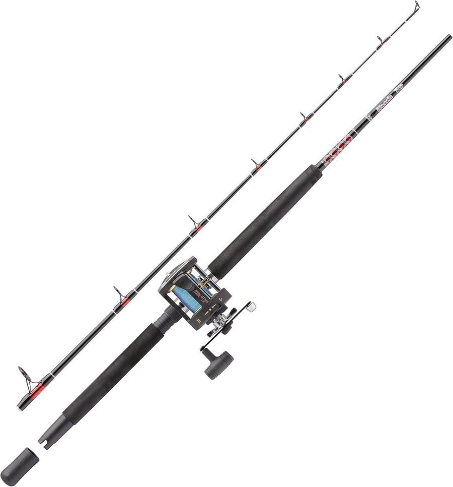 Sea Fishing Rod & Multiplier Reel Combo 2.1m Saltwater Cod Bass