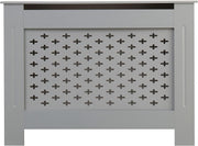 Medium Grey Radiator Cover MDF Wood Satin Finish Decorative Cabinet
