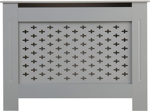 Medium Grey Radiator Cover MDF Wood Satin Finish Decorative Cabinet