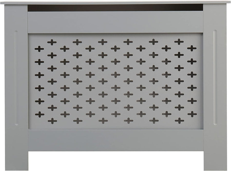 Medium Grey Radiator Cover MDF Wood Satin Finish Decorative Cabinet