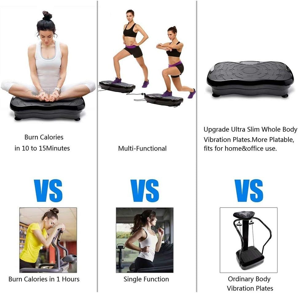 Vibration Plate Exercise Machine Bluetooth USB Whole Body Fitness