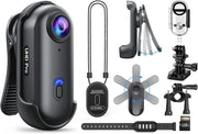 4K Waterproof Body Camera 128GB Wearable Action Cam Magnetic Clip DVR