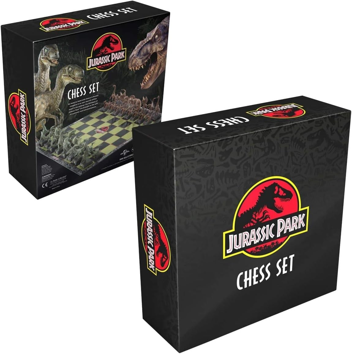 Jurassic Dinosaur Chess Set – 32 Detailed Dino Pieces & Display Board | Gift