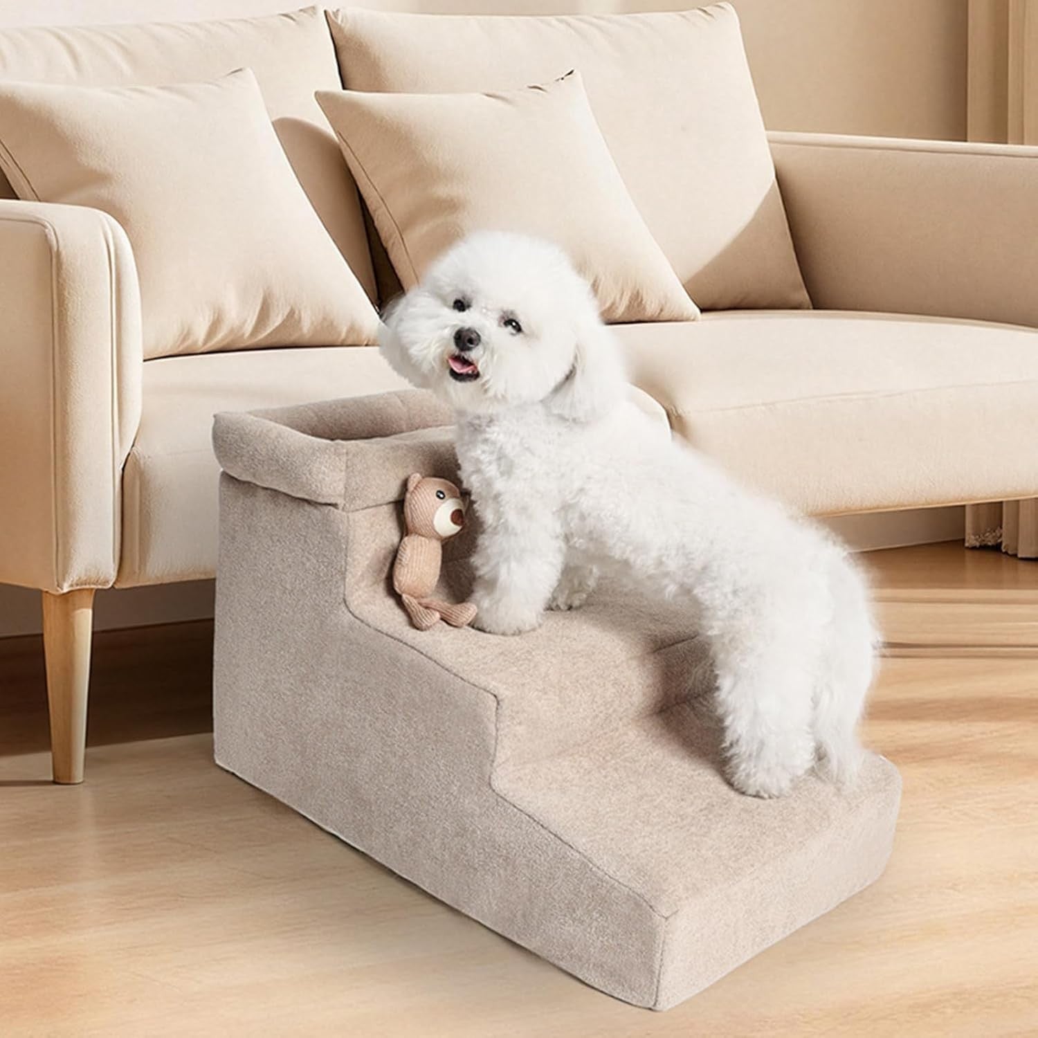 Pet Stairs Non-Slip Cat Steps for Car, Home, Apartment, High Bed