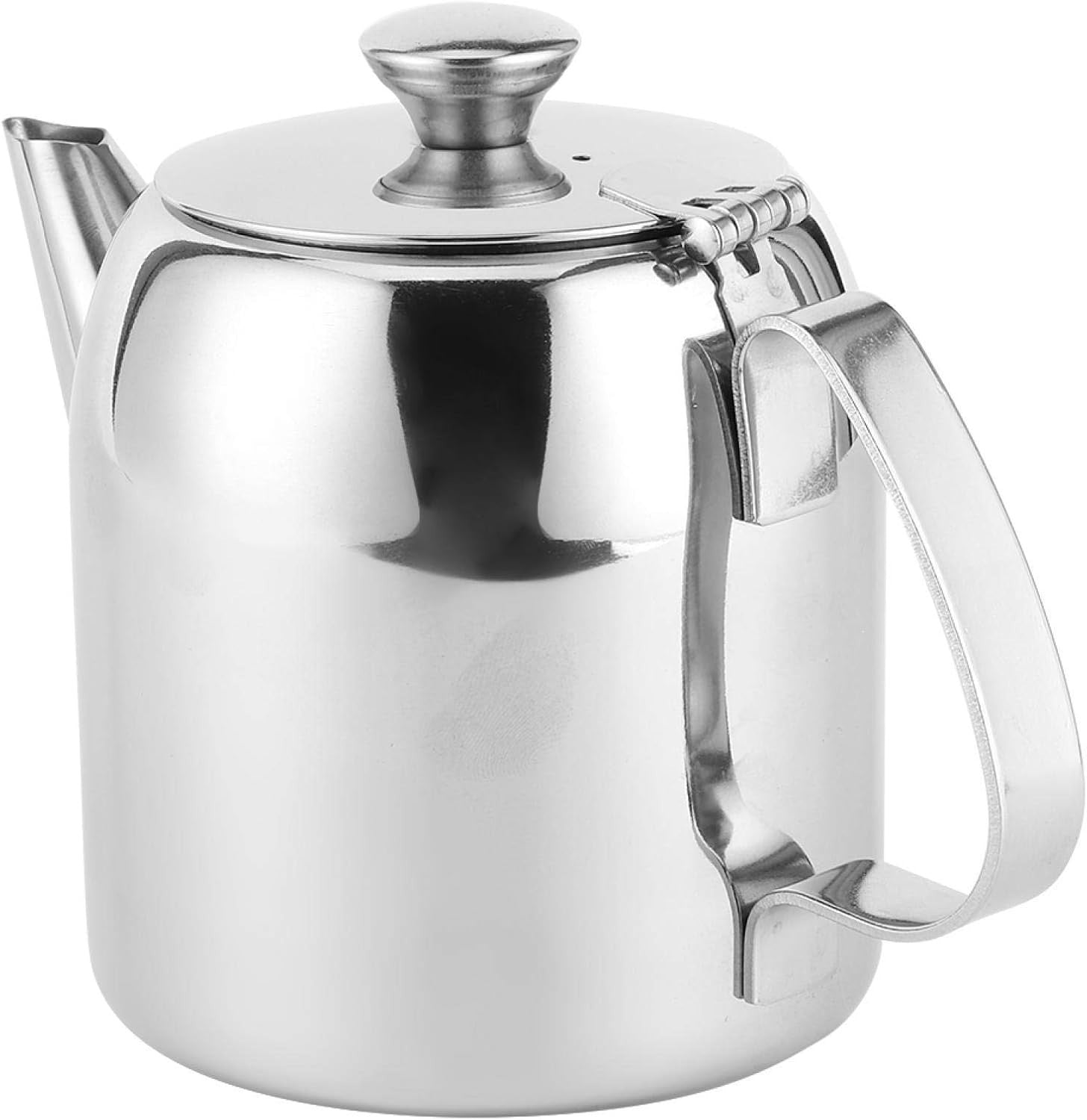 20oz Stainless Steel Teapot Coffee Pot with Lid Silver Tea Server