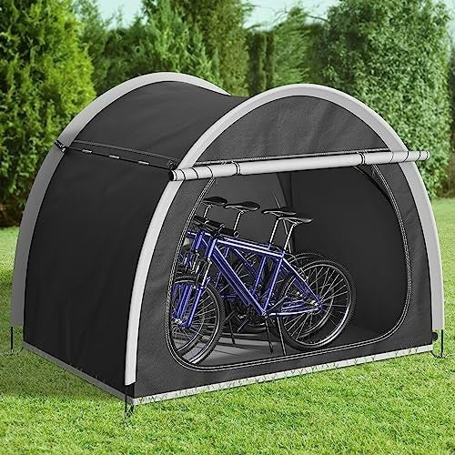 Waterproof Bike Storage Tent 3-4 Bikes Outdoor Green Garden Shed