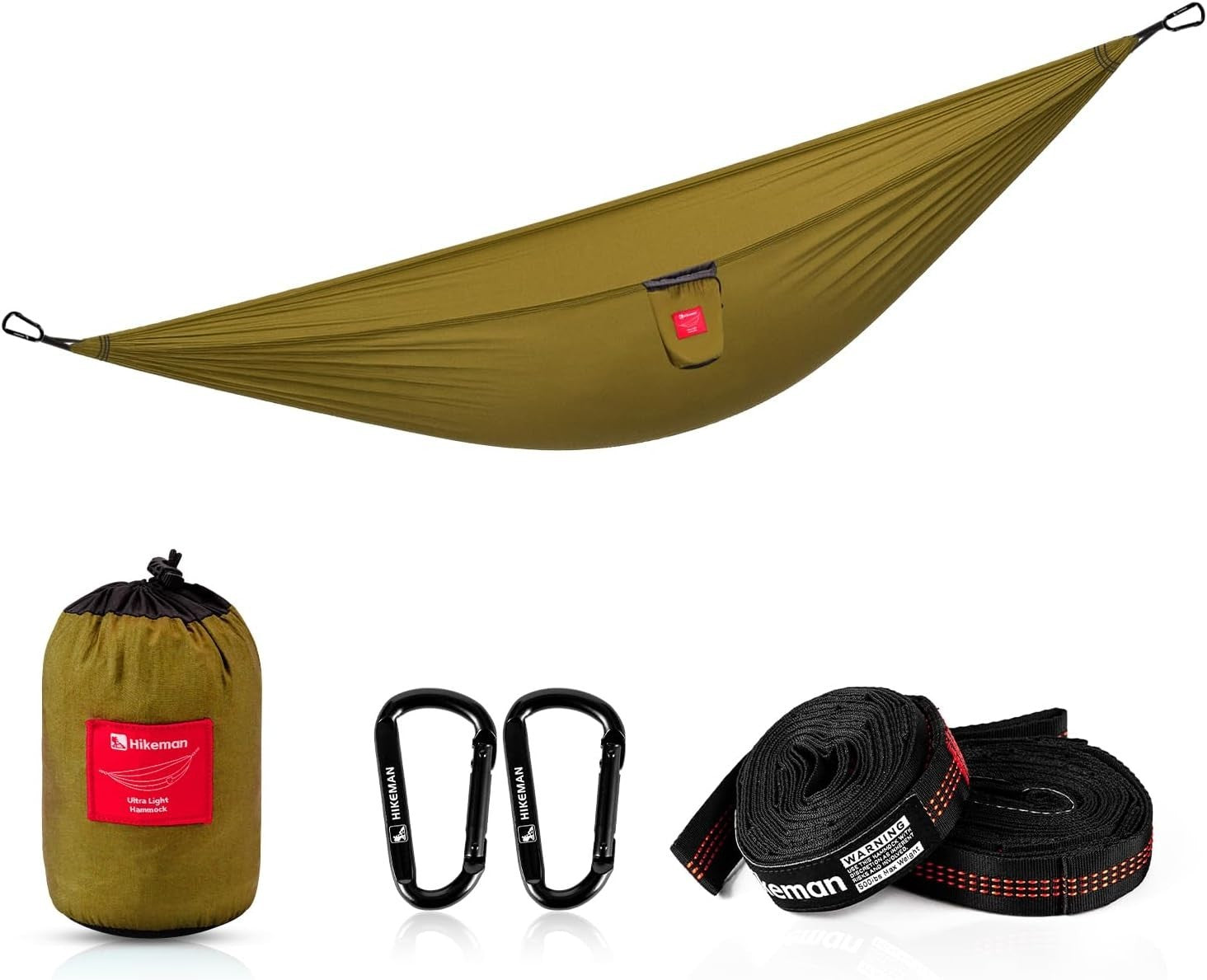 Lightweight Travel Hammock with Straps | Portable Outdoor Camping Bed