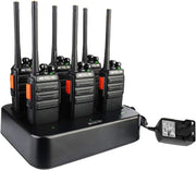 Business Walkie Talkies 6 Pack Long Range 16 Channel PMR446 Two Way Radio