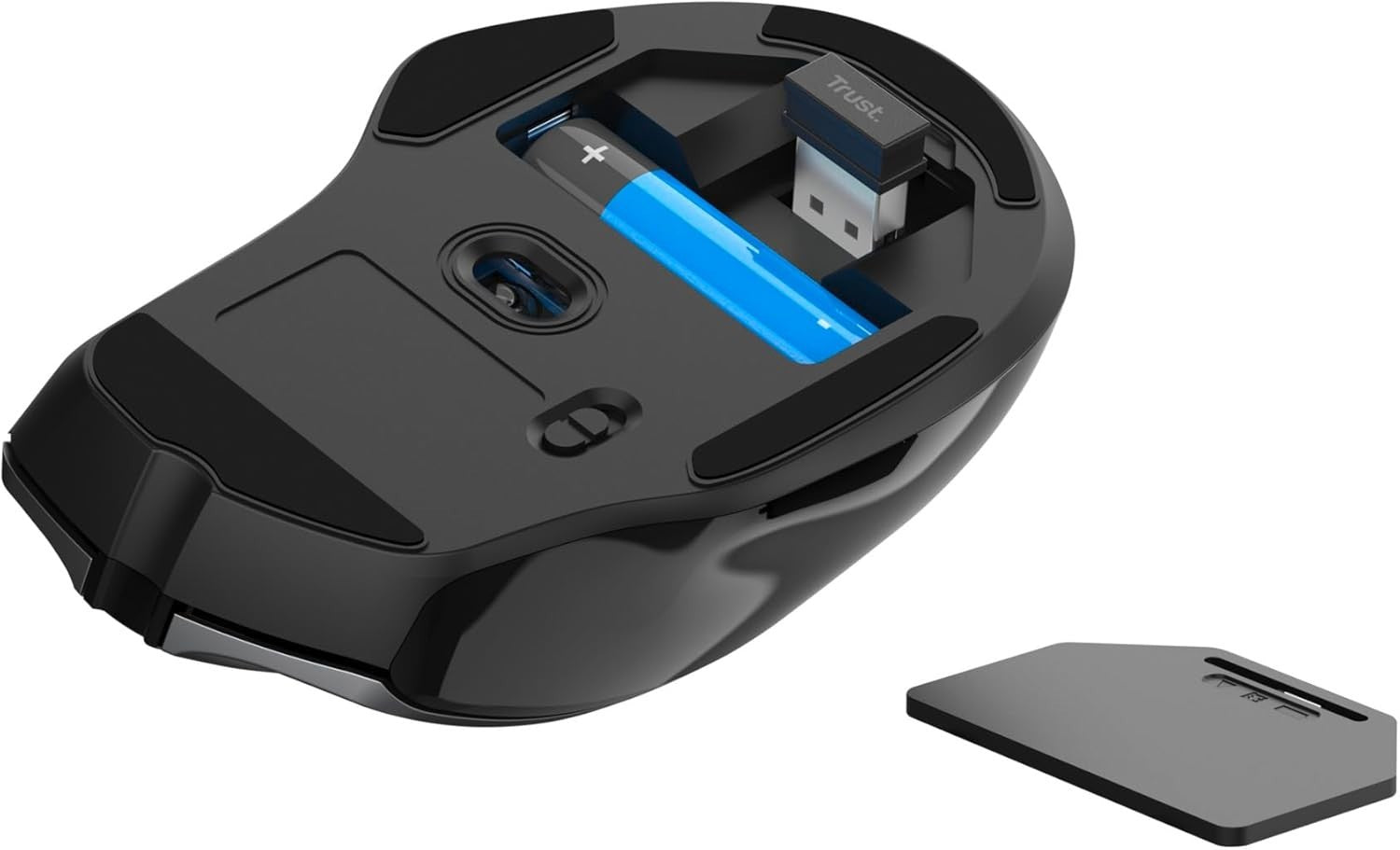 Ergonomic Wireless Mouse with Thumb Rest 2200 DPI 6 Buttons Office Comfort
