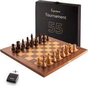 Luxury Wooden Tournament E-Board with Piece Recognition & Online Play