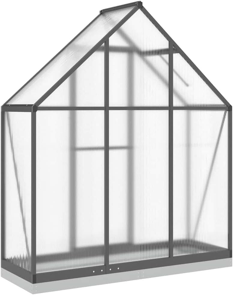 Large Walk-In Greenhouse 169x58x202cm Anthracite Aluminium Frame