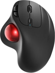 Wireless Ergonomic Trackball Mouse Rechargeable Bluetooth USB