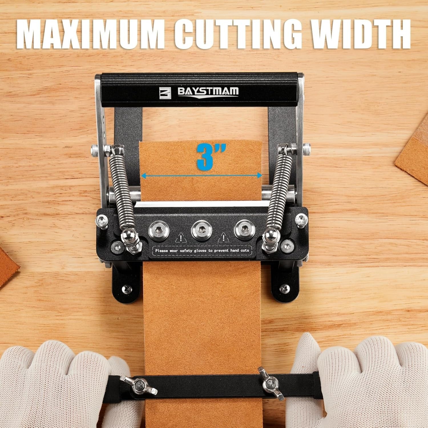 Manual Leather Splitter Skiver Adjustable Thickness Peeling Craft Tool