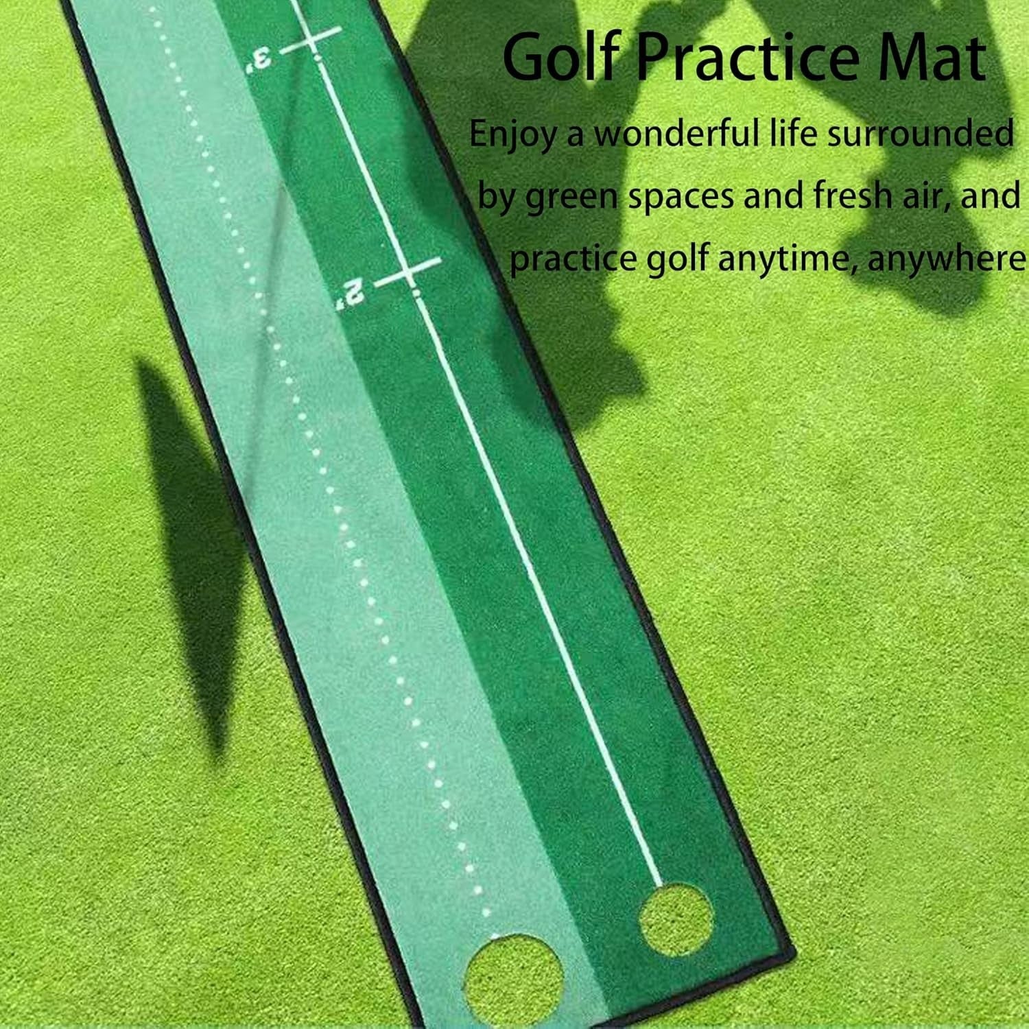 Golf Putting Practice Mat Indoor Outdoor Long Training Green Distance Control
