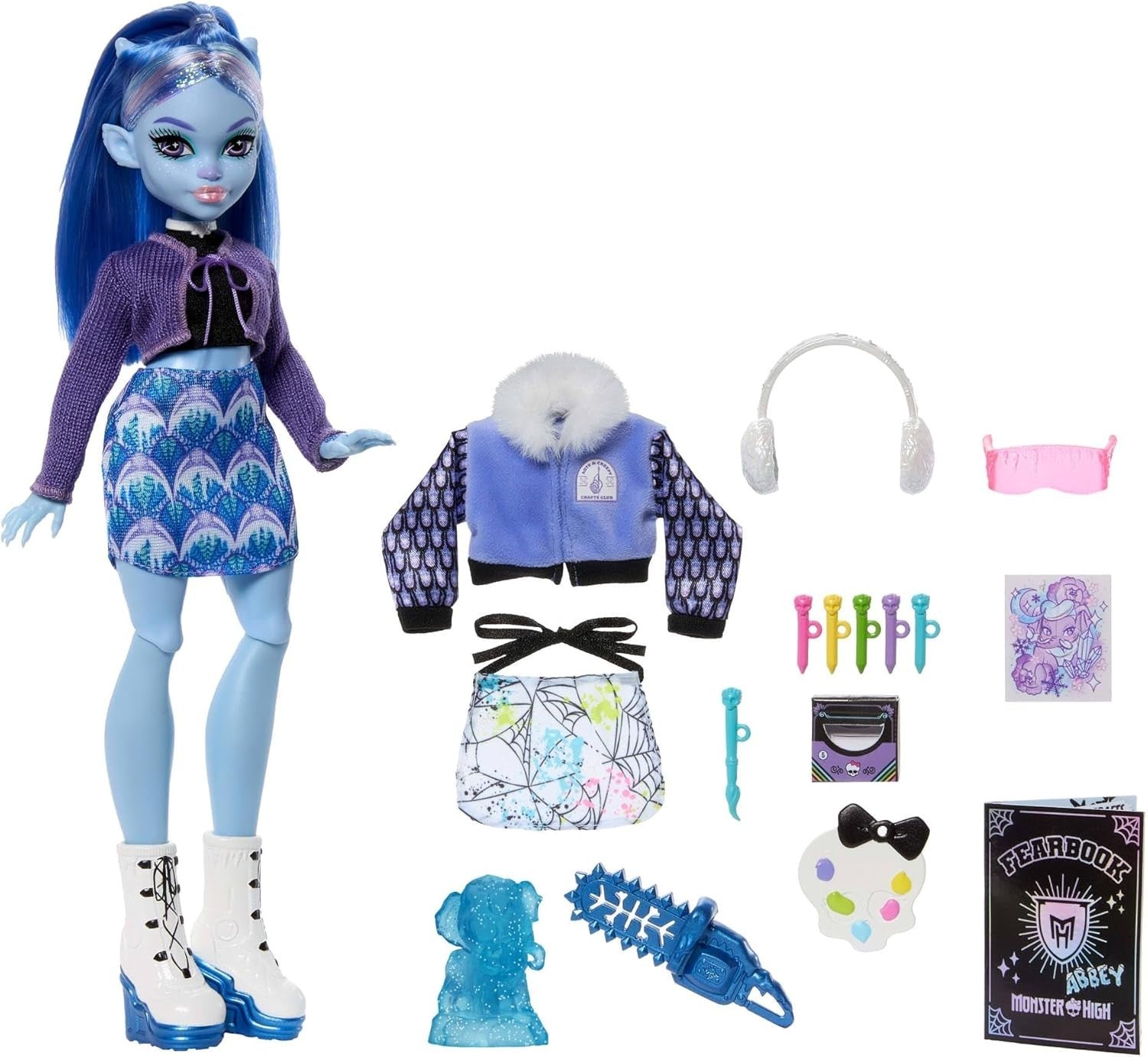 Fearbook Art Club Fashion Doll Varsity Jacket Yearbook Craft Set