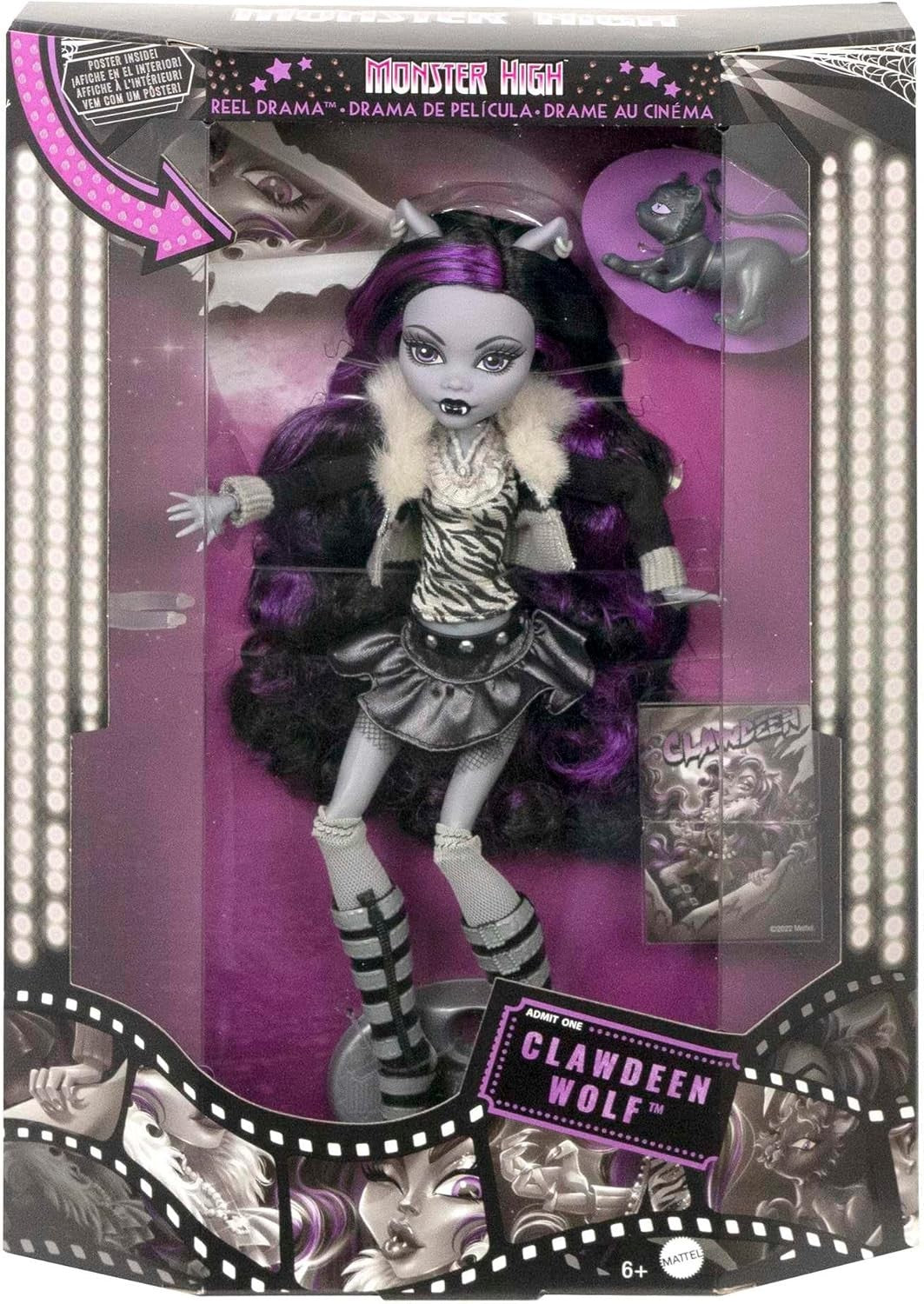 Black White Collector Fashion Doll Horror Movie Theme Poster Set