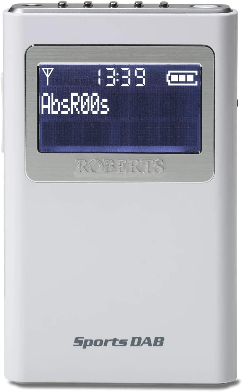Portable DAB/DAB+/FM Pocket Radio with 10 Presets & Headphones